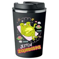 KUBEK TERMICZNY Premium czarny prezent Dzień Kobiet ZA*EBISTA KT_447_cz