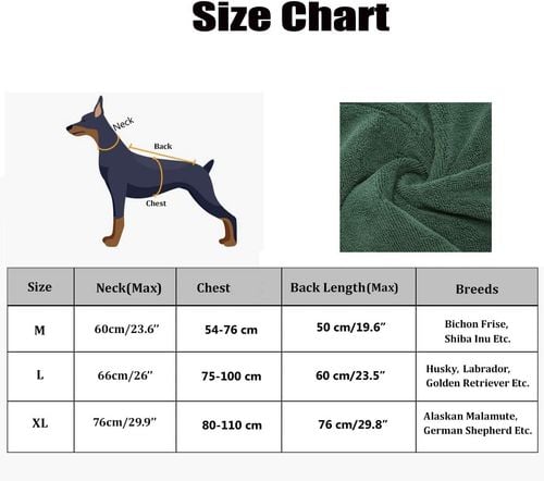 Ręcznik dla Psa z Mikrofibry Niebieski Rozm. M na Arena.pl