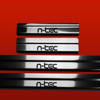 Listwa progowa NISSAN QASHQAI MK1 N-TEC Stal nierdzewna 304 połysk z czarny