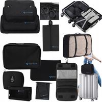 ORGANIZER PODRÓŻNY ZESTAW 11 elementów do pakowania walizki plecaka