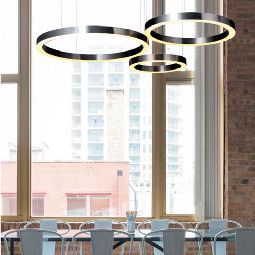 Lampa wisząca CIRCLE 60+80 LED tytan na Arena.pl