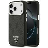 Etui Guess 4G Triangle Logo MagSafe do iPhone 17 Pro czarny srebrny