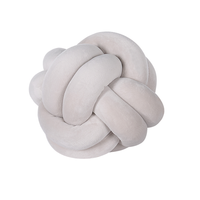 Poduszka dekoracyjna supeł 20 x 20 cm szara MALNI