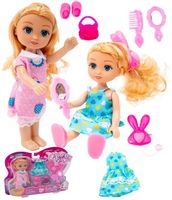 Lalka MAŁA DZIEWCZYNKA Kaibibi Blondynka 2 Sukienki  A1