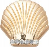 Przypinka Ozdoba Crocs Charms Jibbitz Pin Do Butów Gold Seashell