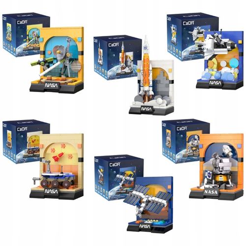DUŻY ZESTAW KOSMICZNY KLOCKI KONSTRUKCYJNE CADA NASA WYSTAWA 1182 ELEMENTÓW na Arena.pl