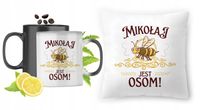 Dla Mikołaja Zestaw Kubek Magiczny + Poduszka Z Nadrukiem Ze Zdjęciem