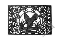 WYCIERACZKA AŻUROWA Z KOGUTEM ŻELIWNA PIĘKNA RETRO