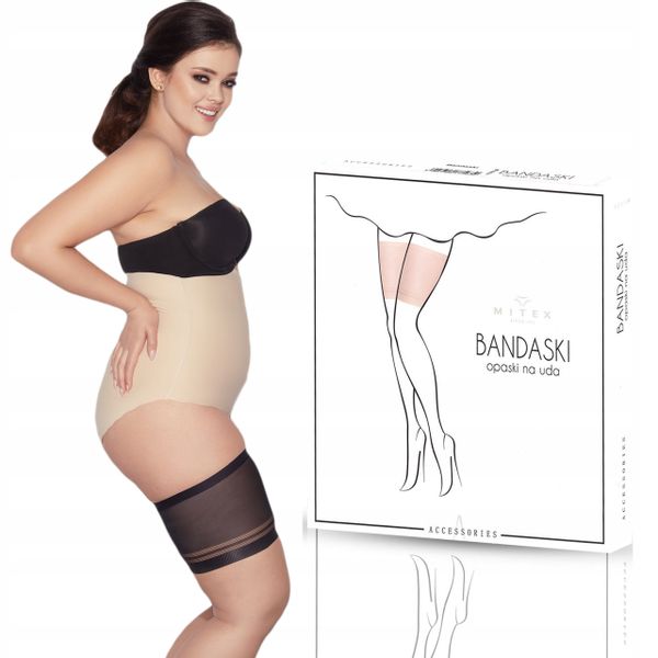 MITEX Bandaski Opaski na uda czarny 71-75 zdjęcie 1