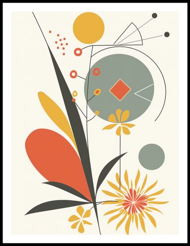 Plakat 60x80cm Geometryczny Ogród na Arena.pl