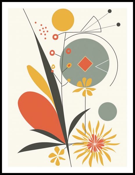 Plakat 60x80cm Geometryczny Ogród zdjęcie 3
