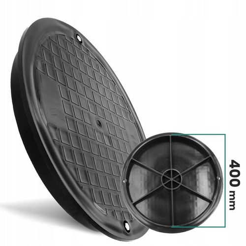 POKRYWA RURY KARBOWANEJ 400 MM TRZONOWEJ WŁAZ DEKIEL STUDNI STUDZIENKI P 6A na Arena.pl