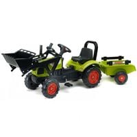 Falk Traktor Claas z Przyczepa i Lyzka na pedal