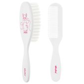 AKUKU Szczotka i grzebień do włosów dla niemowląt LAMA