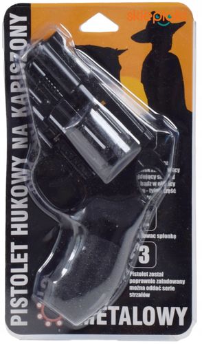 PISTOLET NA SPŁONKĘ 5x72szt KAPISZONY GRATIS METALOWY REWOLWER DLA DZIECI na Arena.pl