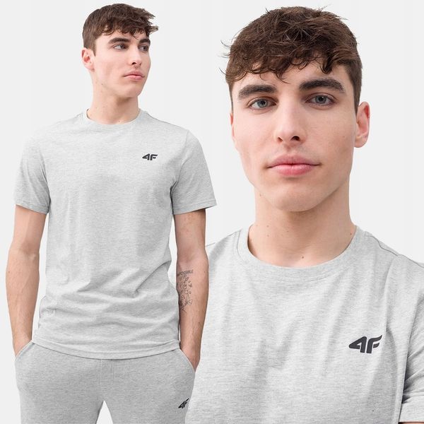 KOSZULKA MĘSKA 4F T-SHIRT BAWEŁNIANY SPORTOWY M706 zdjęcie 2