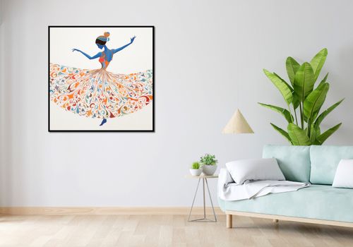 Plakat 100x100cm Wirująca Balerina na Arena.pl