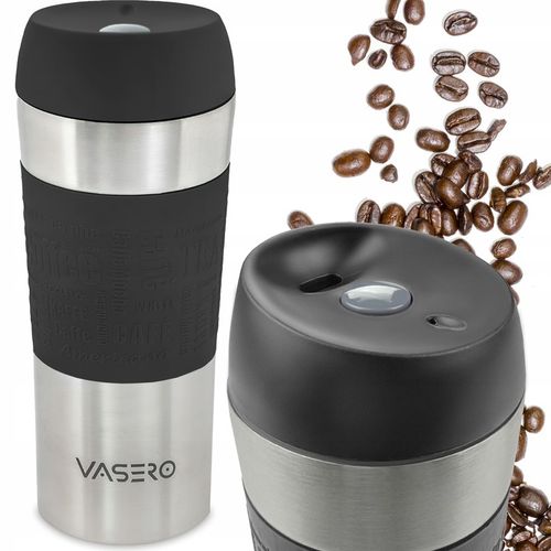 ANTYPOŚLIZGOWY KUBEK TERMICZNY USTNIK TERMOS na herbatę kawę PRÓŻNIOWY STAL na Arena.pl