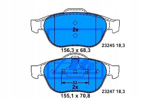 KLOCKI HAM PRZOD RENAULT LAGUNA 01-07 ATE na Arena.pl