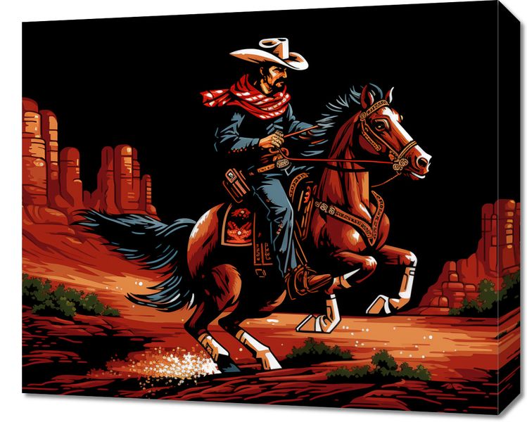 Obraz 60x50cm Galop przez Prerię zdjęcie 1