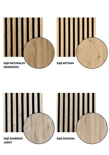 Lamele na czarnym filcu 53 x 275 cm RÓŻNE KOLORY na Arena.pl