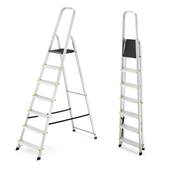 Drabina aluminiowa domowa jednostronna schodki HIGHER 7 stopni 125 kg