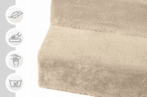 Schodki dla psa 3-stopnie tapicerowane kremowe podest dla psa do kanapy na Arena.pl