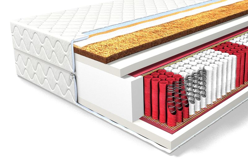 MATERAC Comfort Strong 100x200 Multipocket Kokos zdjęcie 1