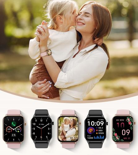 Zegarek Damski Smartwatch 380MAH ROZMOWY AMOLED Z Pomiar Cukru Ciśnienie na Arena.pl