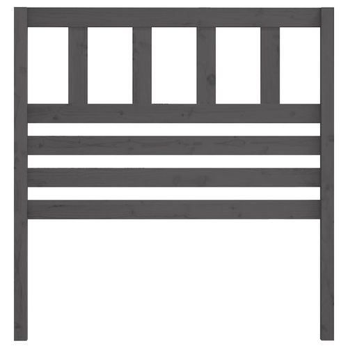 Wezgłowie łóżka, szare, 106x4x100 cm, lite drewno sosnowe na Arena.pl