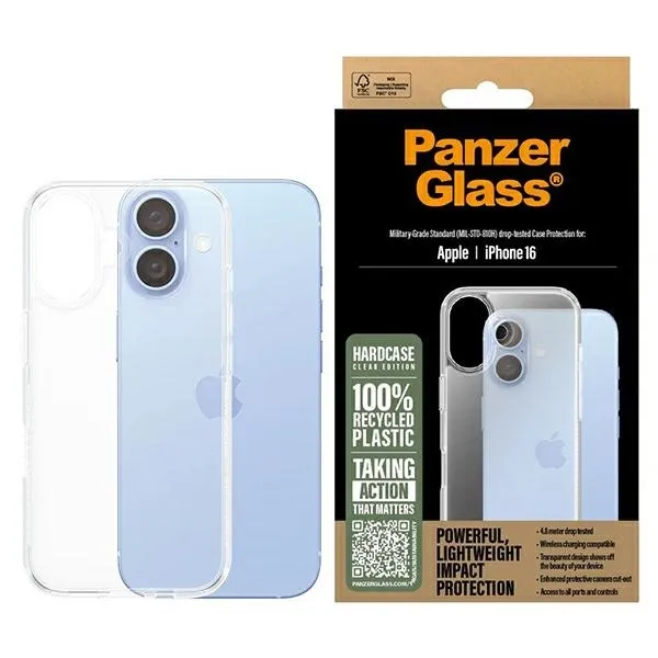 Etui PanzerGlass HardCase na iPhone 16 - przezroczyste zdjęcie 1