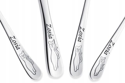 Sztućce dla Dzieci Gerlach Bon Ton Kotki Grawer Prezent na Chrzest na Arena.pl