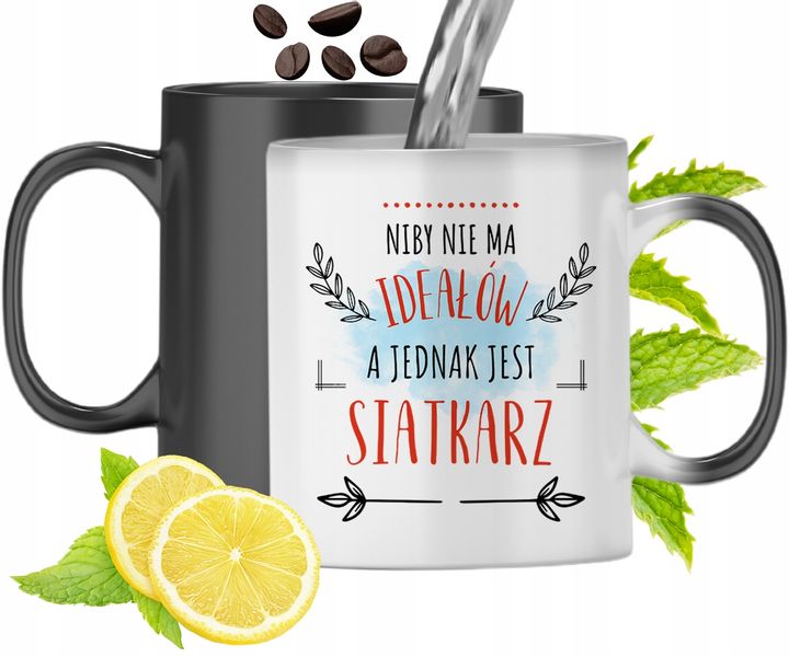 Kubek Magiczny Dla Siatkarza Zmieniający Kolor Z Nadrukiem Ze Zdjęciem zdjęcie 1