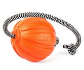 Piłka dla psa z uchwytem do przeciagania i aportowania - Liker Cord 9cm