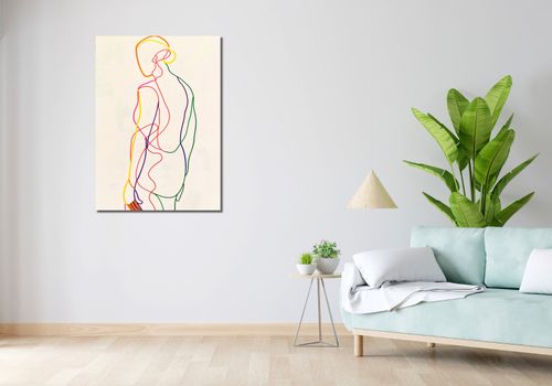 Obraz 70x100cm Tęczowy Zarys na Arena.pl