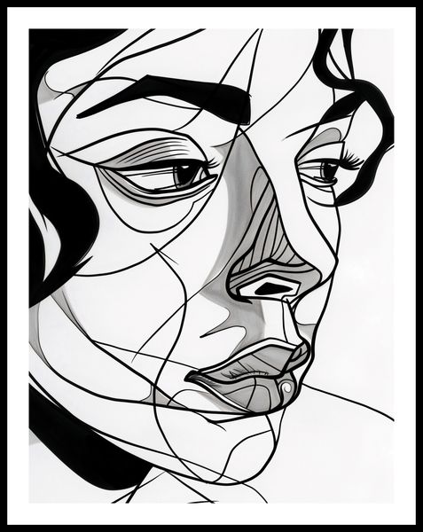 Plakat 50x65cm Portret Kobiecy zdjęcie 3