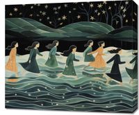 Obraz 70x60cm Nocna Procesja