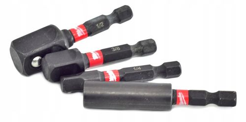Milwaukee Zestaw 3szt Adapter Uchwyt 1/4 1/2 3/8 4932479228 + Adapter 60mm na Arena.pl