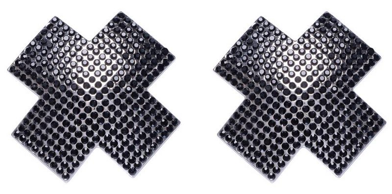 Nipple Jewellery Cross Black zdjęcie 5