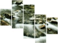 100 75CM OBRAZ 5 ELEM RZEKA TATRACH ŚCIENNY