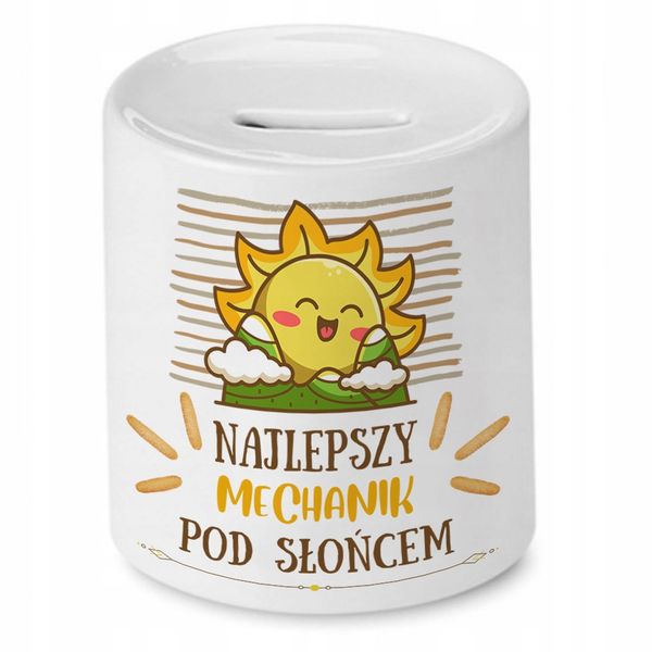 Dla Mechanika Skarbonka Na Urodziny Na Prezent Z Nadrukiem Ze Zdjęciem zdjęcie 1