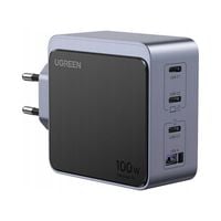 Ładowarka sieciowa Ugreen Nexode Air 100W 3x USB-C USB Szara GaN