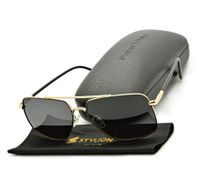 OKULARY MĘSKIE POLARYZACYJNE PRZECIWSŁONECZNE Gold