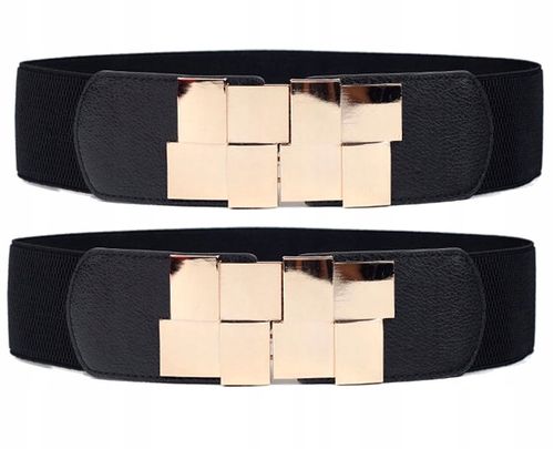 Damski Pasek Modny Gorset Elastyczny Szeroki Retro na Arena.pl