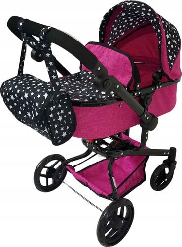 WÓZEK DLA LALEK FUNKCYJNY 4W1 GŁĘBOKI I SPACEROWY na Arena.pl