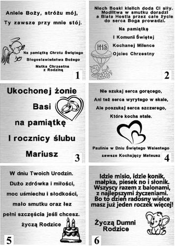 Łańcuszek srebrny medalik Komunia Chrzest dla dziewczynki grawer na Arena.pl