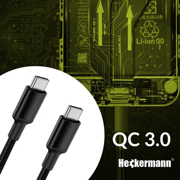 Kabel Usb C-C 3A Heckermann 610Cc zdjęcie 3