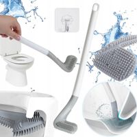 2X SILIKONOWA SZCZOTKA TOALETOWA DO TOALETY MUSZLI CERAMIKI WC ŁAZIENKOWA