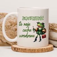 CHAMSKI KUBEK BEZ CENZURY | ŚMIESZNY PREZENT | DO PRACY BIURA DOMU | 330 ml