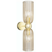 Lampa naścienna z kloszami Antic MOD302WL-02CG szkło złoty